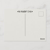 Welkom op onze camper ansichtkaart briefkaart (Achterkant)