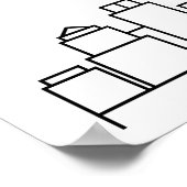 Welkom op onze Dallas bruiloft! Poster (Hoek)