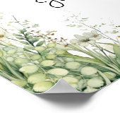 Welkom op onze Forever Dusty Sage bruiloft Poster (Hoek)