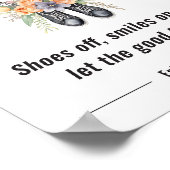 Welkom op onze gelukkige plek poster (Hoek)