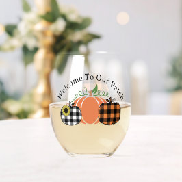 Welkom op onze lap grond wijnglas zonder voet