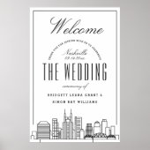 Welkom op onze Nashville bruiloft! Poster (Voorkant)