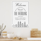 Welkom op onze Philadelphia bruiloft! Poster (Keuken)