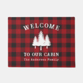 Welkom op onze rode buffelstaafjes deurmat (Voorkant)