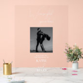 Welkom op onze trouwfoto banner Transparant Acryl Bord (Huwelijk)