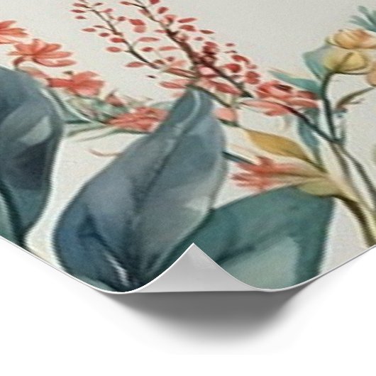 Welkom op onze trouwposter poster (Hoek)