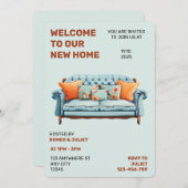 Welkom op onze uitnodiging voor het nieuwe thuisfe (Voorkant / Achterkant)