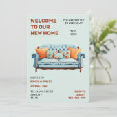 Welkom op onze uitnodiging voor het nieuwe thuisfe (Staand voorkant)