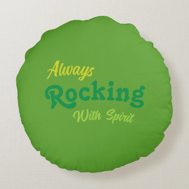 Welkom op onze veranda / Altijd / St Patrick's / Rond Kussen (Achterkant)