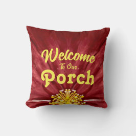 Welkom op onze veranda / schommelen / origineel / kussen