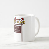 "Welkom op Parris Island" 11oz. Klassieke witte Mo Koffiemok (Voorkant rechts)