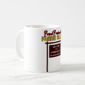 "Welkom op Parris Island" 11oz. Klassieke witte Mo Koffiemok (Voorkant links)