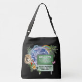 Welkom op planeet aarde crossbody tas (Achterkant)