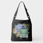 Welkom op planeet aarde crossbody tas (Voorkant)