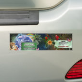 Welkom op Planet Earth Bumpersticker (Op auto)