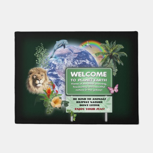 Welkom op Planet Earth Deurmat (Voorkant)