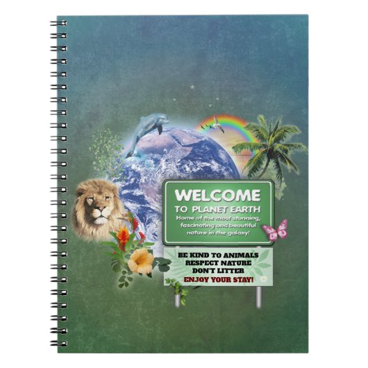Welkom op Planet Earth Notitieboek (Voorkant)