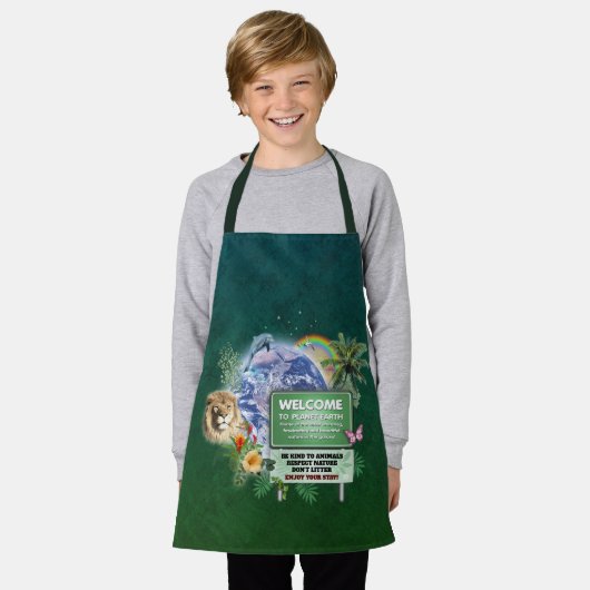 Welkom op Planet Earth Schort (Gedragen)