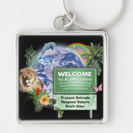 Welkom op Planet Earth Sleutelhanger