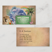 Welkom op Planet Earth Visitekaartje (Voorkant / Achterkant)