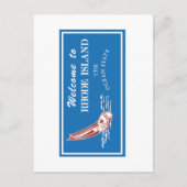 Welkom op Rhode Island - USA Road Sign Briefkaart (Voorkant)