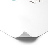 Welkom op Surfboard Birthday Party Poster (Hoek)