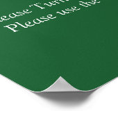 Welkom op Trouw Emerald Groen & Goud Poster (Hoek)