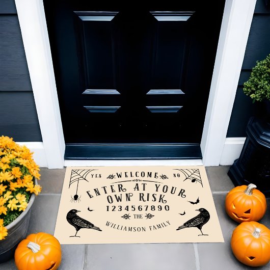 Welkom op uw eigen bord voor risicodragend materia deurmat