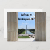 Welkom op Washington DC-ansichtkaart Briefkaart (Voorkant / Achterkant)