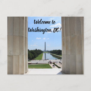 Welkom op Washington DC-ansichtkaart Briefkaart
