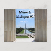 Welkom op Washington DC-ansichtkaart Briefkaart (Voorkant)