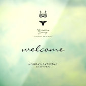 Welkom Openingstijden Lingerie Store Transparant Raamsticker (Vel 3)