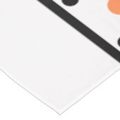 Welkom Oranje Blauwgroen Polka Dots Tafelkleed (Gekanteld)