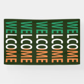 Welkom overlay op Ierse Vlag (v) bnrt Spandoek (Horizontaal)