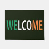 Welkom overlay op Irish Flag dmcnt Deurmat (Voorkant)