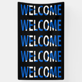 Welkom overlay op Schotse vlag (v) brcnt Spandoek
