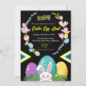 Welkom Paaseierjacht met Bunny & Floral Degien Kaart (Voorkant)