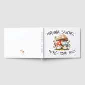 Welkom paddenstoel-Baby shower Gastenboek (Volledig)