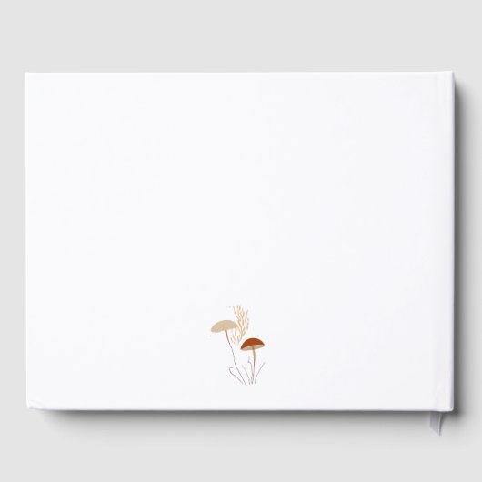 Welkom paddenstoel-Baby shower Gastenboek (Achterkant)