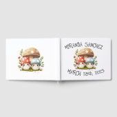 Welkom paddenstoel-Baby shower Gastenboek (Volledig)