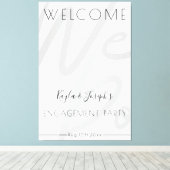 Welkom partij bij service canvas afdruk (Insitu (Houten vloer))