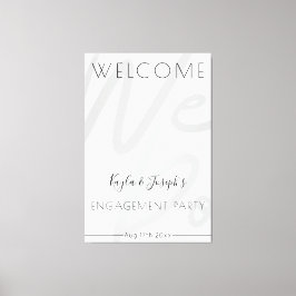 Welkom partij bij service canvas afdruk