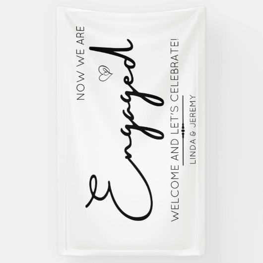 Welkom partij bij service spandoek (Verticaal)