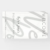 Welkom partij bij service spandoek (Horizontaal)