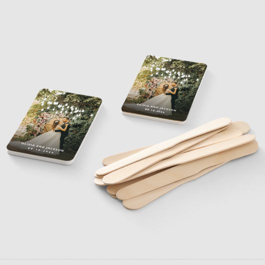 Welkom Party Roze Bloemen Gouden Lijst bruiloft Handwaaier (Niet-gemonteerd)