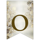 Welkom Party Waterverf Golden Eucalyptus Foliage Vlaggetjes (Tweede vlag)