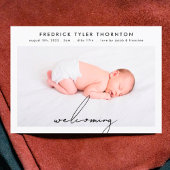 Welkom Pasgeboren Foto Collage baby Geboorte Aankondiging