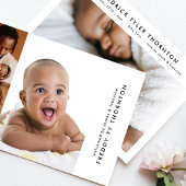 Welkom Pasgeboren Foto Collage baby Geboorte Aankondiging