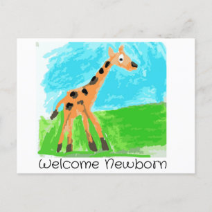 Welkom pasgeborene briefkaart