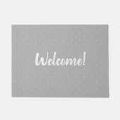 Welkom Pastel Dot Pattern Deur Mat (Voorkant)